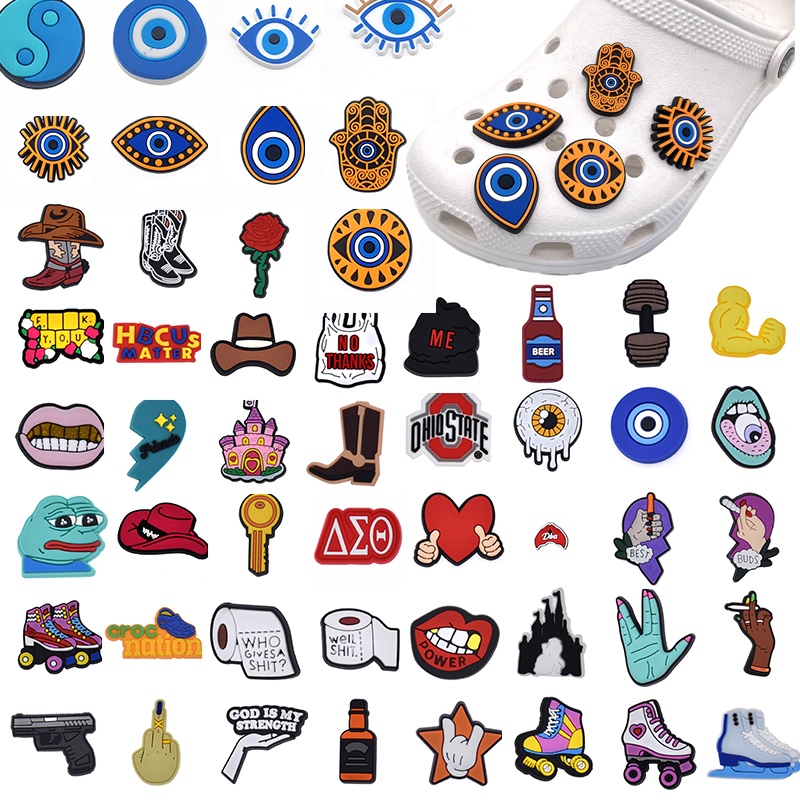 Encantos De Sapato Para Tamanco Decoração Pinos Botão De Personalidade Combinado