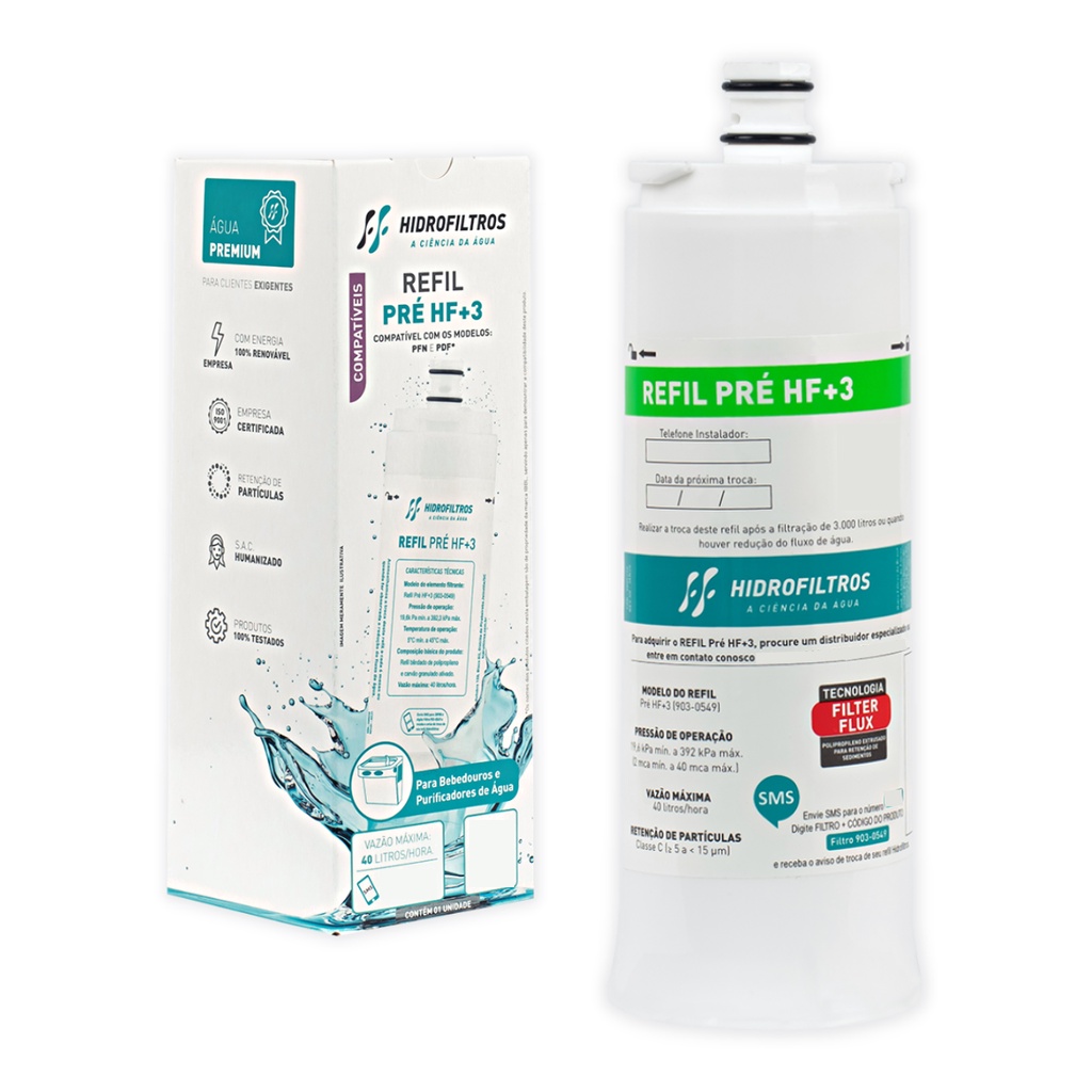 Refil Filtro Pré Filtragem IBBL PDF PFN Purificador de Água