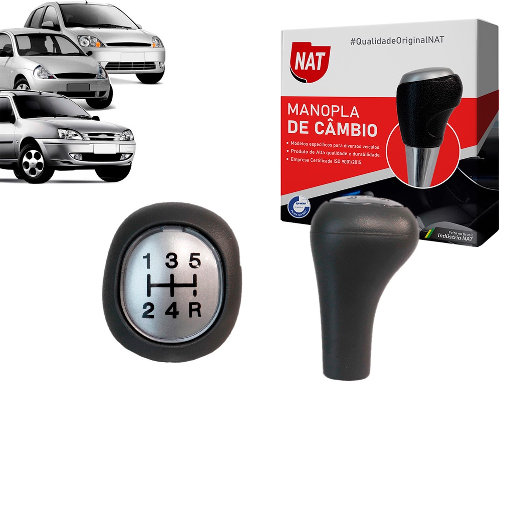 Manopla de Câmbio Ka 1996 Até 2000 Fiesta 1996 Até 2007 Courier 1996 Até 2013 Com Lente em Oferta na Shopee