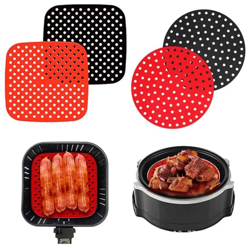Tapete Protetor Forma De Silicone Para Air Fryer Fritadeira