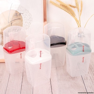 Porta Escova De Dente De Plástico 5 Repartições Com Tampa em Oferta na Shopee