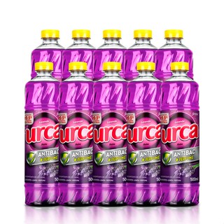 Kit 10 DESINFETANTE URCA LAVANDA 500ML