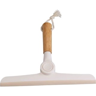 Rodo de Pia Dobravel com Cabo de Bambu Off-White (Branco)