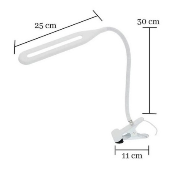 Luminária De Mesa Com Garra Manicure Maquiagem Leitura Usb Zapstore em Oferta na Shopee