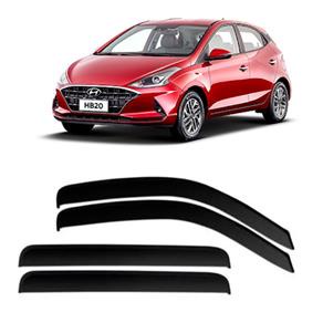 Calha de Chuva Defletor Slim Hyundai Novo Hb20 Hatch 2020 a 2022 4 Portas Ecoflex