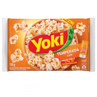Pipoca para Micro-Ondas Temperada Toque de Chef 100g Yoki
