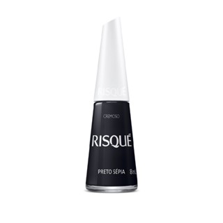 Esmalte Cremoso Risque Preto Sepia 8Ml