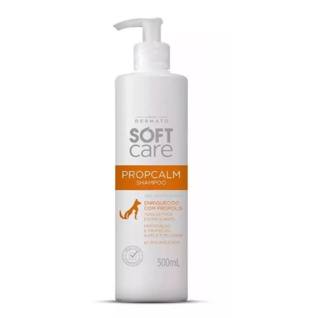 Shampoo dermocosmético Propcalm 500ml SoftCare - Pets