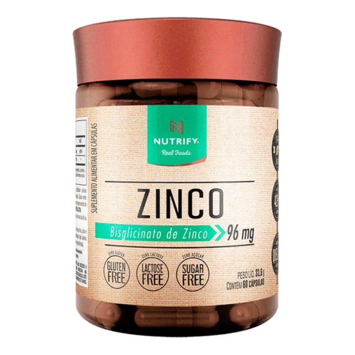 Zinco Quelato Bisglicinato Vegano 60caps - Nutrify