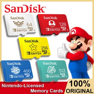 Cartão De Memória SanDisk micro Card Para Nintendo-Switch 512G 400G 256G 128G 64G Cartões SD Mixro Expansão De Jogos