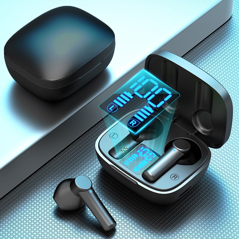 Fone de Ouvido Sem Fio LB-8 Bluetooth com Display Digital de Led e Super Qualidade de Som TWS Hifi Sound Fone Estéreo