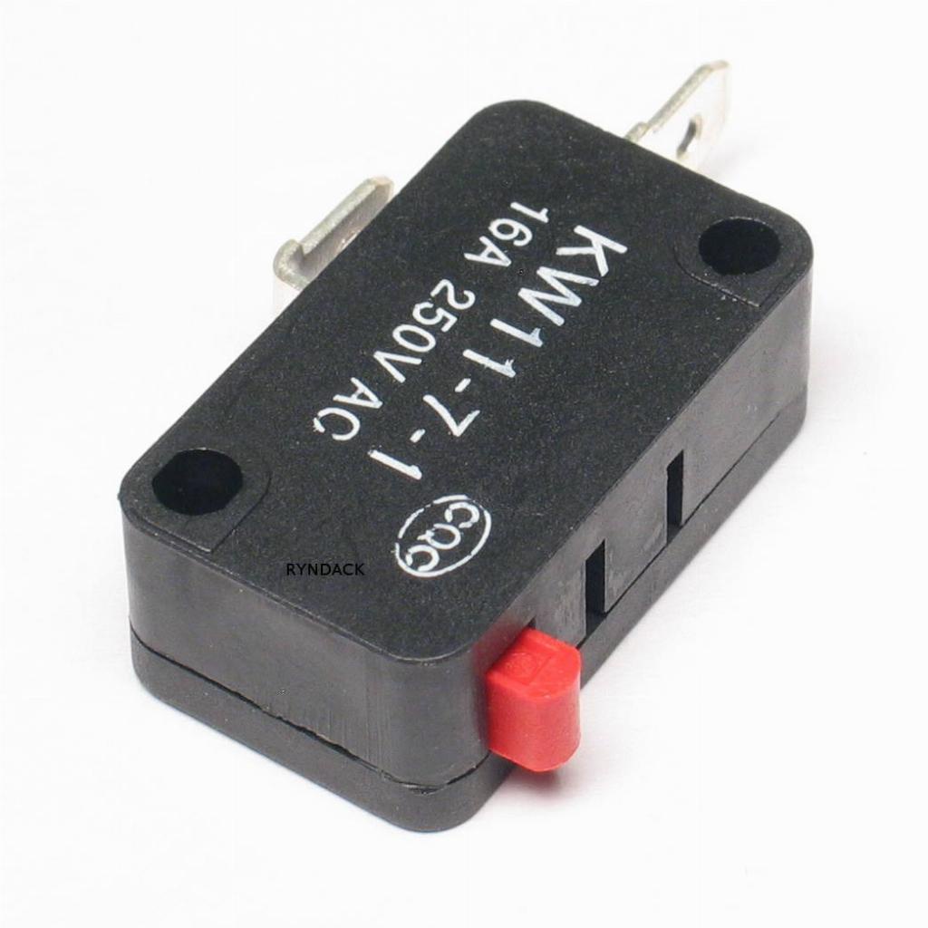 Kit 10 Chaves Micro Switch NA 250V 16A KW11-7 (Fim de Curso)