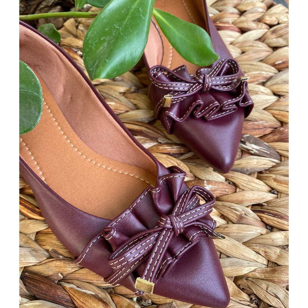 Sapatilha Feminina Bico Fino Rasteira S148