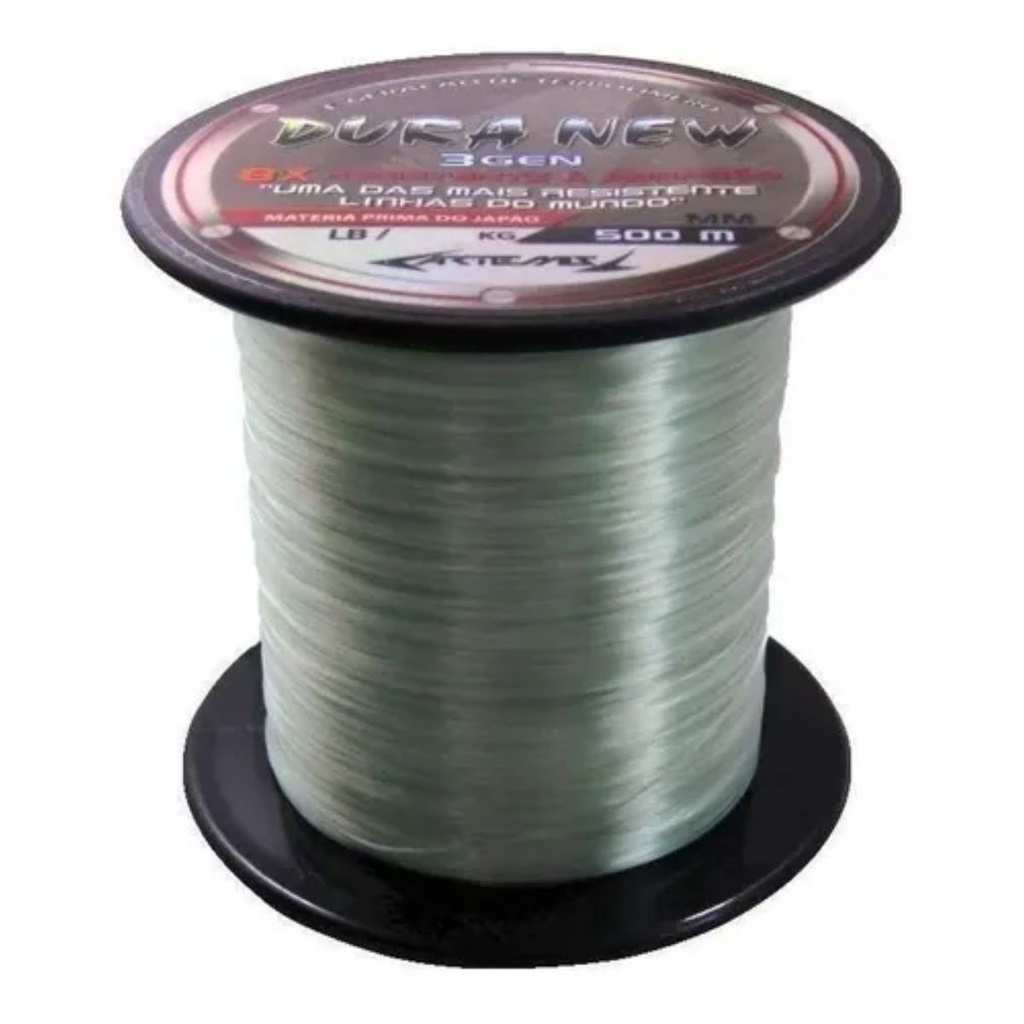 Linha Duranew Duranium 8x 0,40mm 500m 40lb Monofilamento Soft