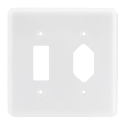 Placa 4x4 Para Interruptor 1 Posto + 1 Tomada Hexagonal Blux - Home Appliances