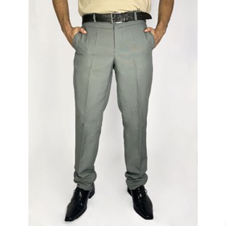 Calça Social Cinza Claro Masculina