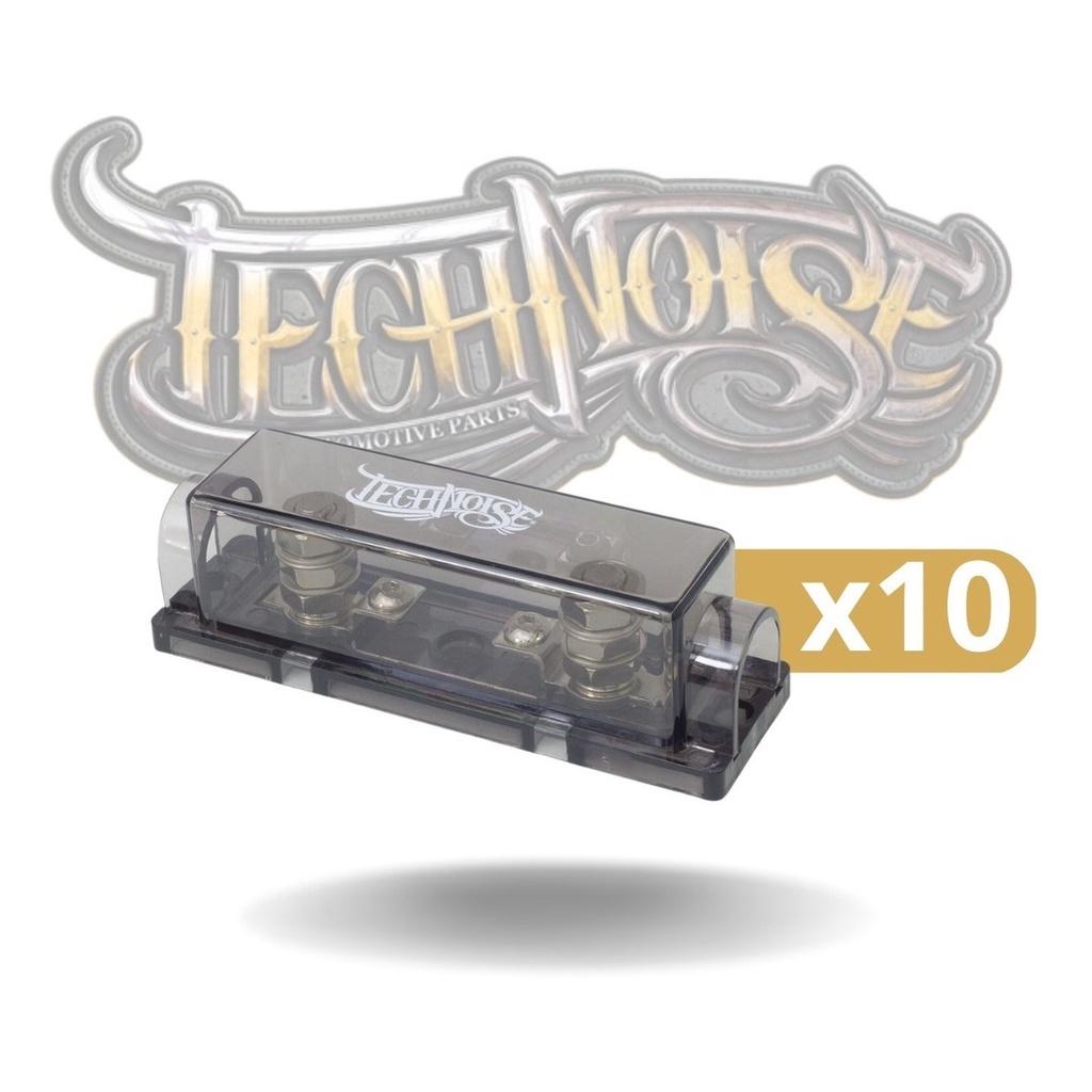 Kit 10 Porta Fusível Technoise Dynamic P/ Fusível Faca ANL
