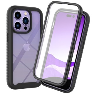 Armadura Híbrida De Corpo Inteiro 360 Com Protetor De Tela Anti-Impacto Para iPhone 14 Pro max 12 13 14Plus