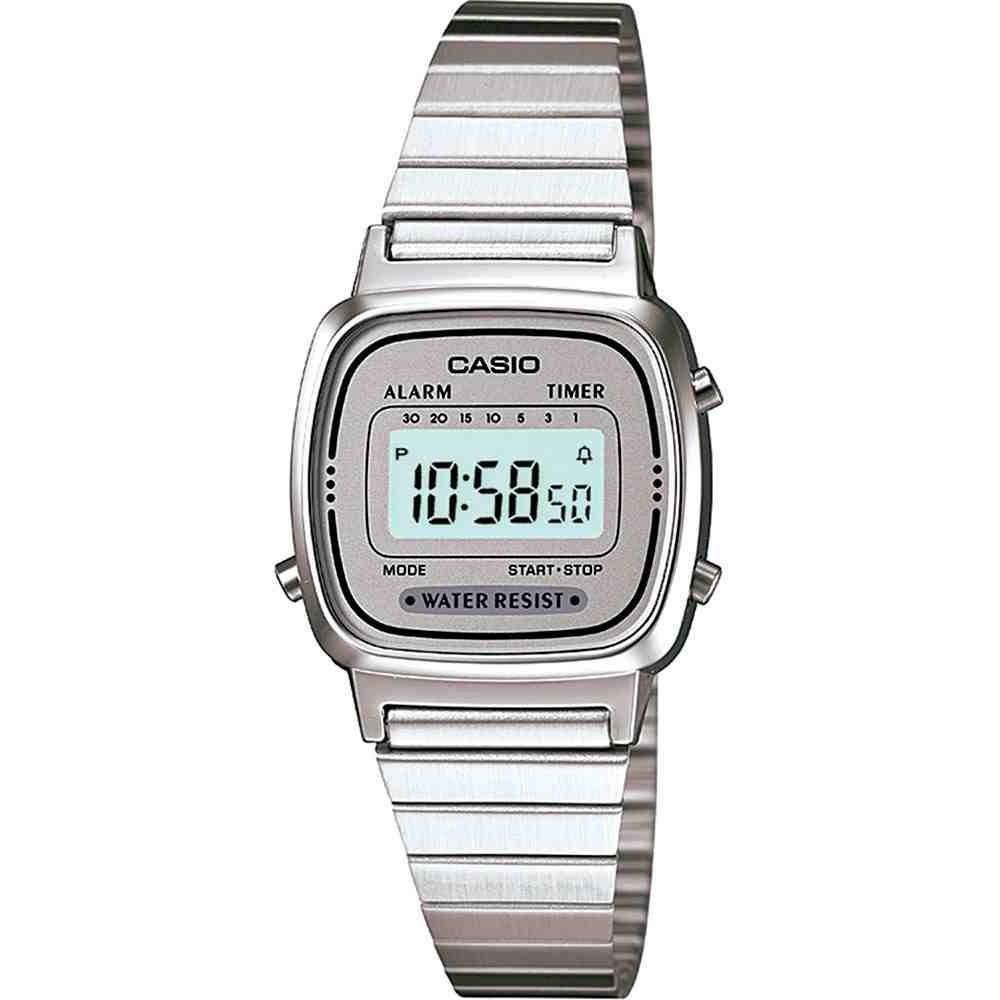 Relógio Prata Feminino Casio Vintage LA670WA-7DF em Oferta na Shopee