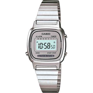 Relógio Prata Feminino Casio Vintage LA670WA-7DF em Oferta na Shopee