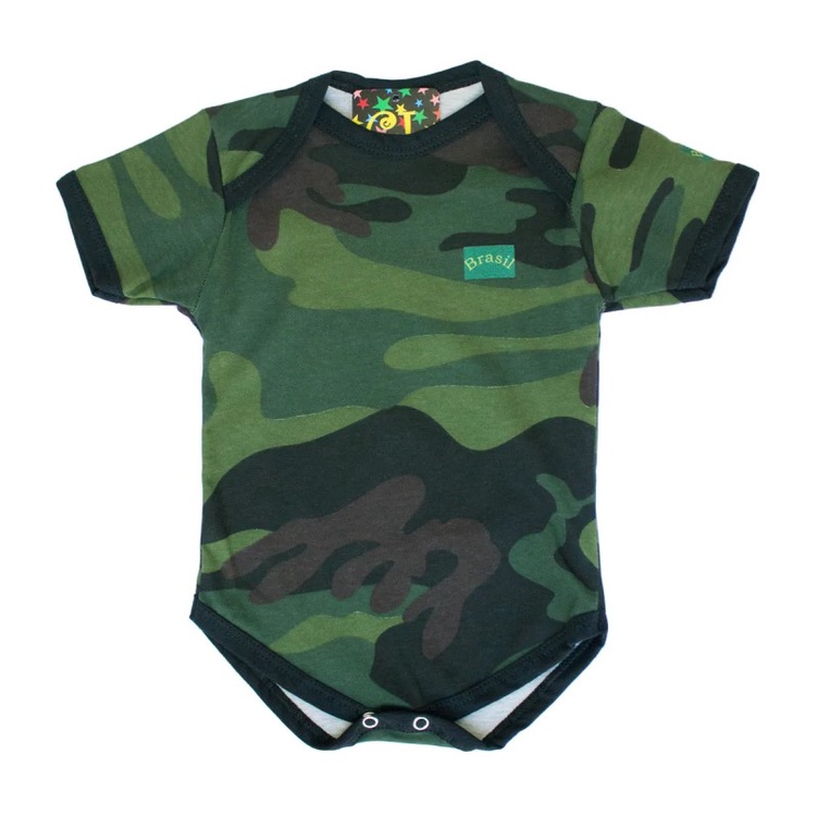 Body Infantil Soldado Colorido Best Bunny BY0043