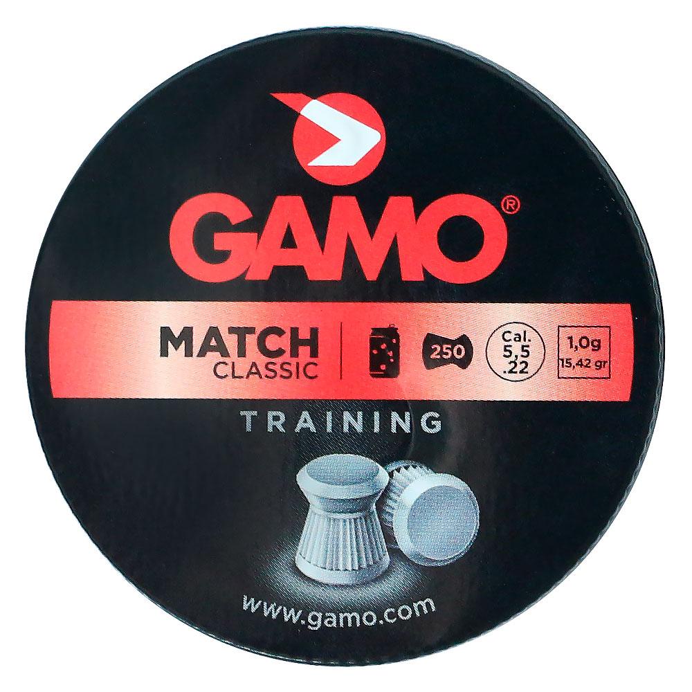 Chumbinho Gamo Match Classic Training 15,42gr 250un. 5.5mm em Oferta na Shopee