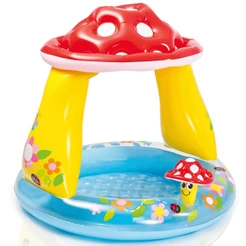 Piscina Infantil Inflável com Cobertura Cogumelo - Intex