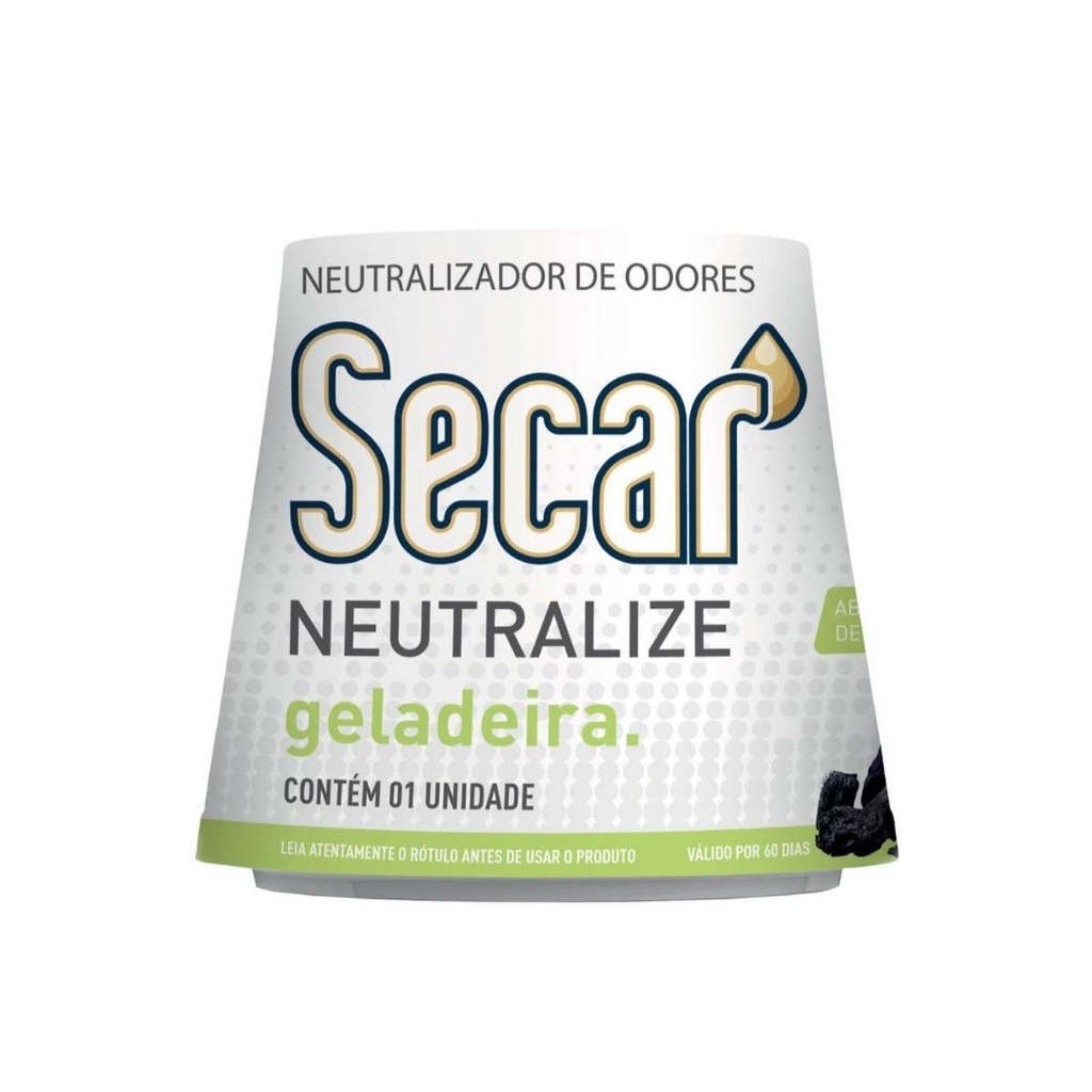 Absorvedor De Odores Secar Neutralize Geladeira 30g Elimina Cheiro Ruim Carvão Ativo Desod...