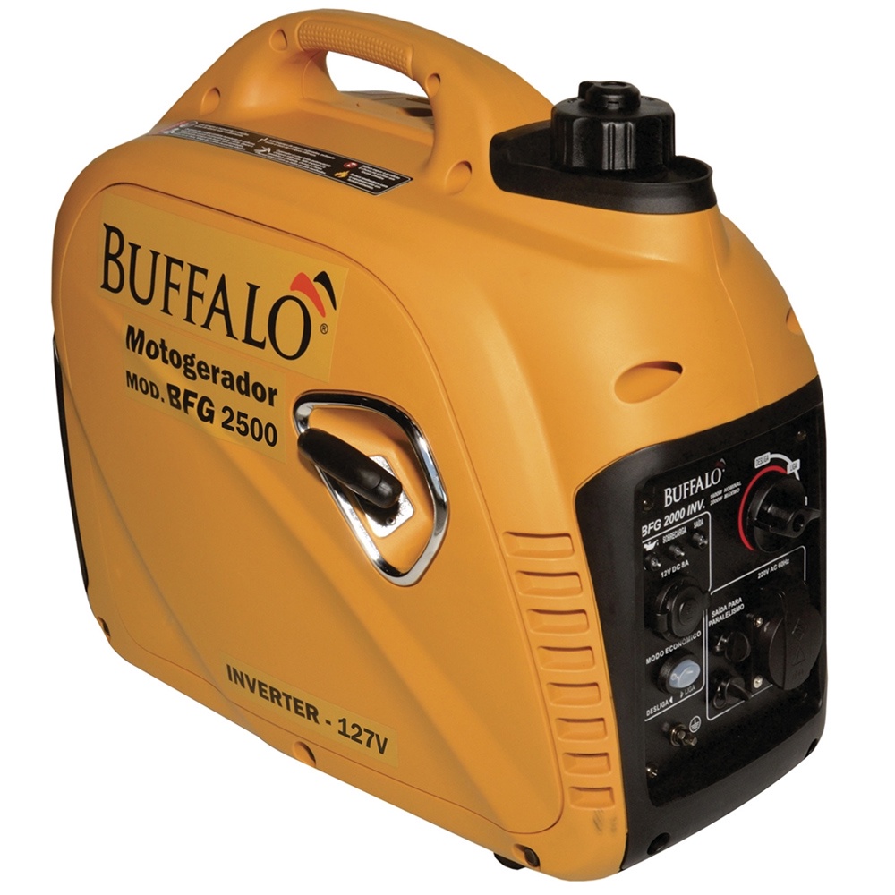 Gerador À Gasolina Inverter 4t Buffalo Bfg 2500 Partida Manual 2.5 Kw