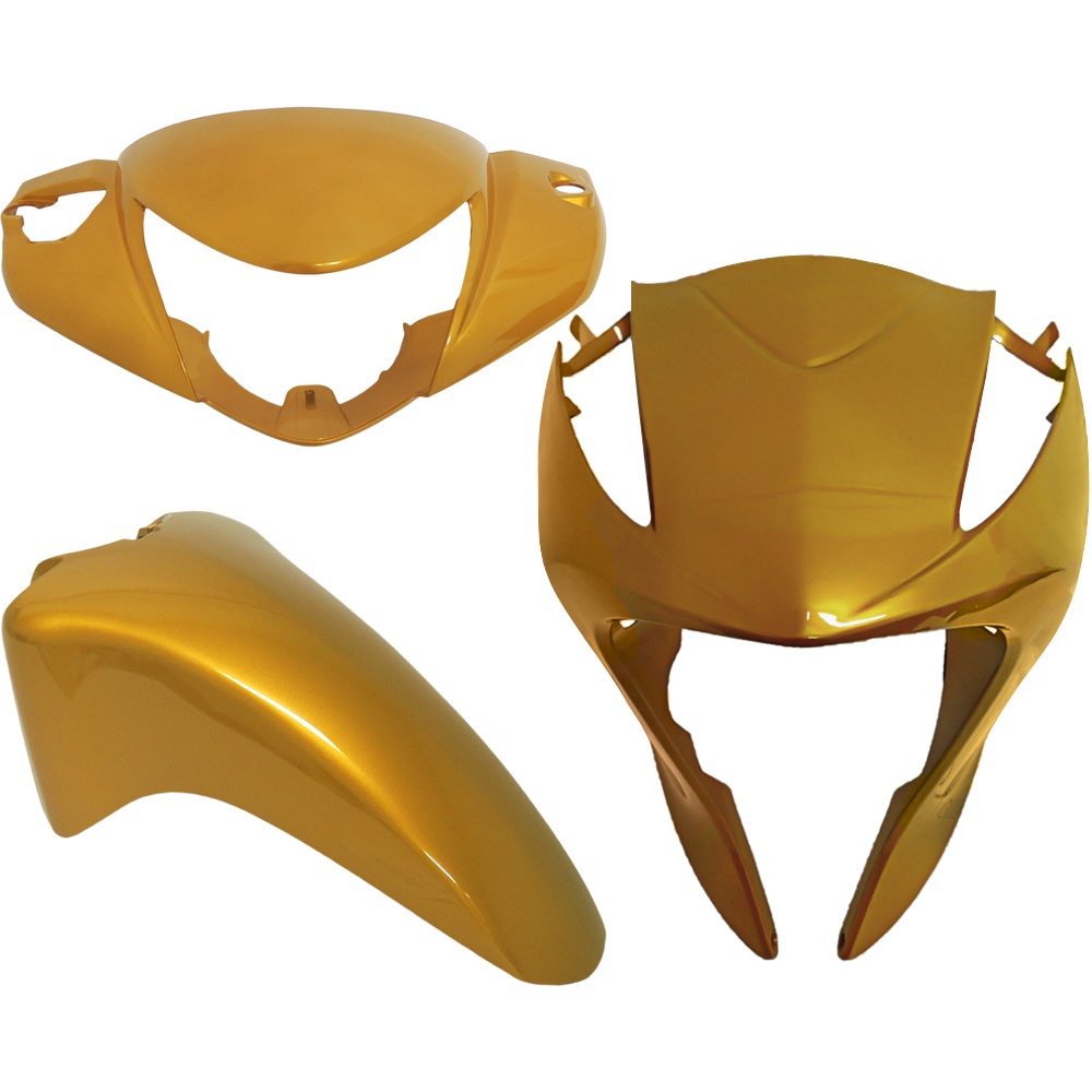 KIT CARENAGEM DO FAROL PARALAMA BICO BIZ 125 2011 A 2017 COM FREIO A DISCO em Oferta na Shopee