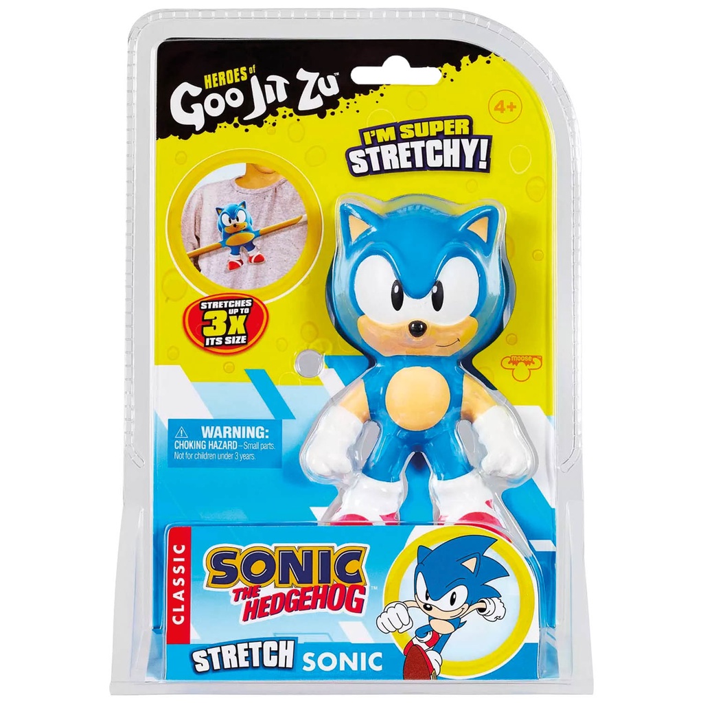 Boneco Elástico que Estica Sonic Classico - Goo Jit Zu - Mom & Baby