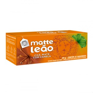 Chá de Canela Matte Caixa com 25 Sachês 40g Leão