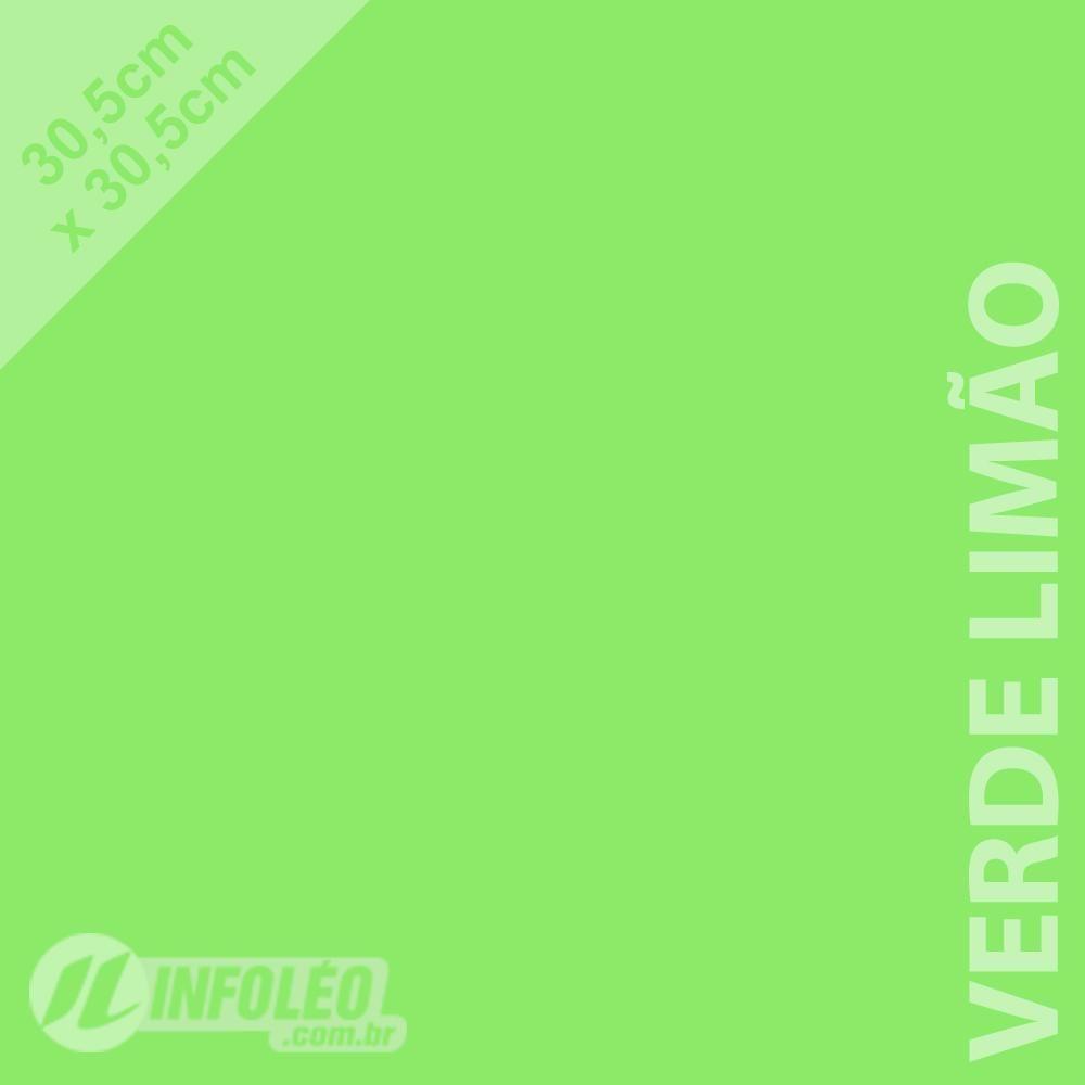 Papel 180 gramas 30,5x30,5cm Verde Limão Candy Veneza Color Plus - 10 unidades