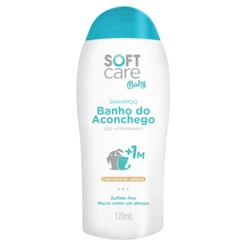 Soft Care Baby Shampo Banho e Aconchego 120ML Cães Gatos