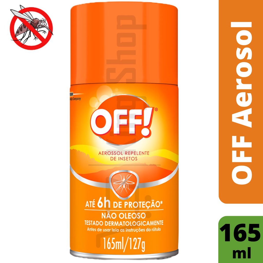 Repelente Off Aerossol Proteção Mosquitos Insetos 165ml