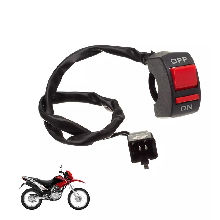 Botao Mata Motor Corta Corrente Bros 125 Ks 2003 2004 2005 em Oferta na Shopee