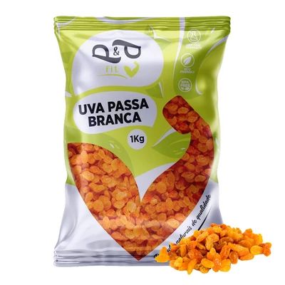 Uva Passa Branca Sem Semente 1Kg - P&P