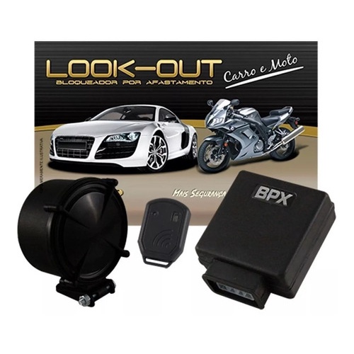 Sistema De Alarme Bloqueador Por Afastamento Automotivo Para Carro E Moto Universal Controle Remoto De Presença Bpx Mc