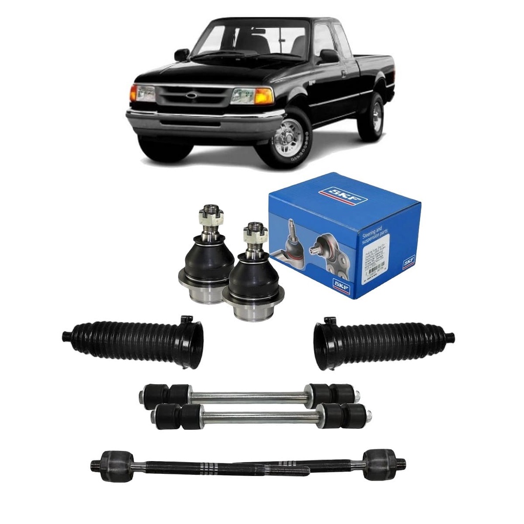 Kit Pivô Ranger 2001 2002 Barra Axial Coifa Direção Bieleta