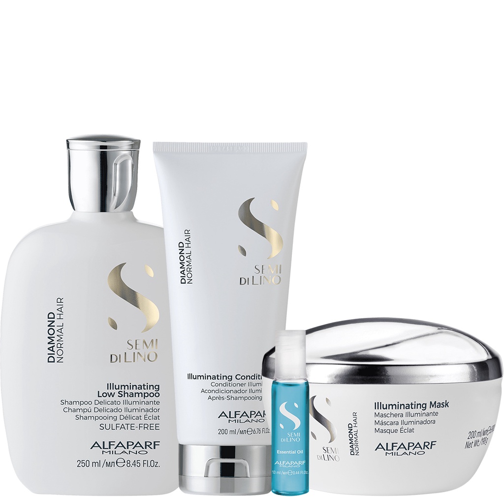 Kit Diamond Shampoo, Condicionador, Máscara e Ampola - Alfaparf em Oferta na Shopee