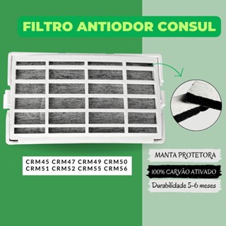 Filtro Anti Odor Cônsul CRM Para Geladeira Antibactéria Durabilidade 6meses