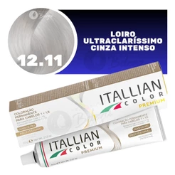 Coloração Itallian Color Louro Escuro Cinza 12.11 60g
