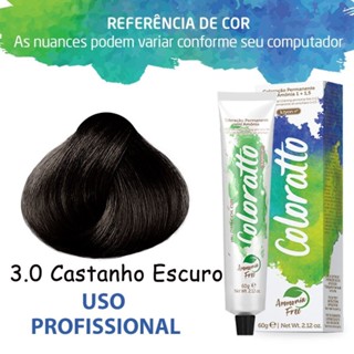Coloração Permanente Sem Amônia Nº 3.0 Nova Coloratto 60g
