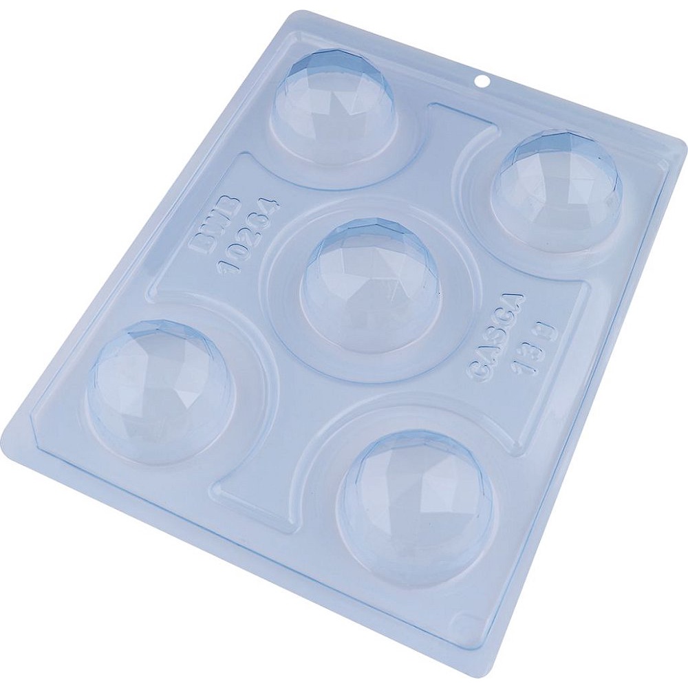 Forma de Acetato Forma Especial - Esfera De 50mm Lapidada 10264 - 01 Unidade - BWB - Home & Living