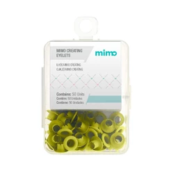 Ilhós Mimo Creating - Redondo - Amarelo Candy - 4,5 mm - 50 Unids