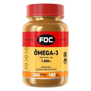 Ômega 3 Fdc Vitaminas 360 Cápsulas - C/ Nota fiscal - Omega 3 Fdc