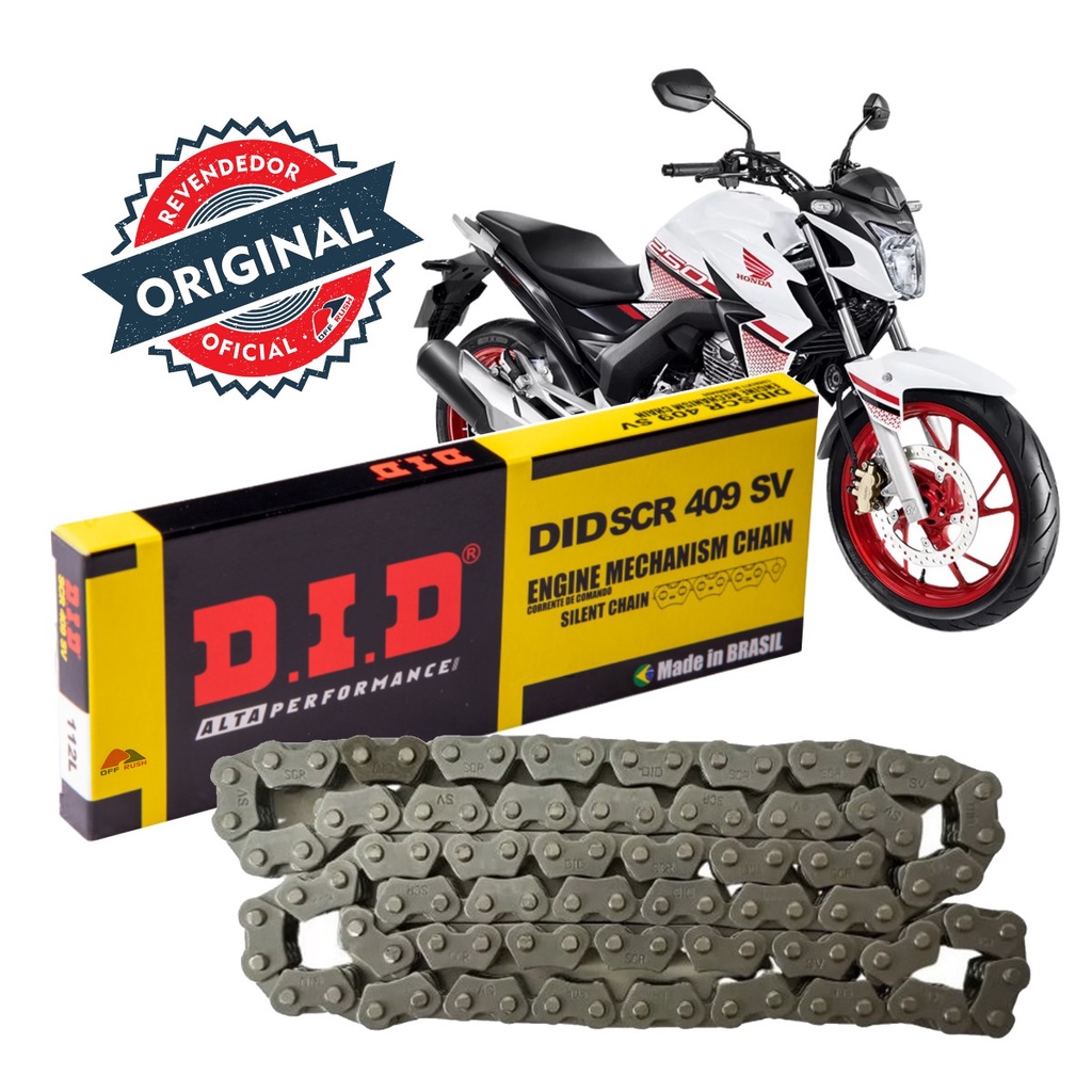 Corrente de Comando DID Cb 250f Twister 2018 a 2023 409SV-102LE em Oferta na Shopee