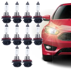 Kit com 10 Lâmpadas Automotiva Halógena (0315) H11 12v 55w Para Farol de Carro