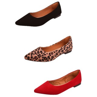 Kit 3 Sapatilha Moda Feminina Bico Fico Básica Casual Nobuck