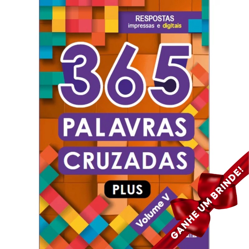 Livro 365 Palavras cruzadas plus - volume V Ciranda Cultural Inteligência Emocional Auto Ajuda